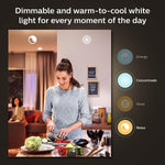 Philips Hue, Focos Inteligentes RGB, A19 10.5W, Hue Bridge Comp. con Alexa