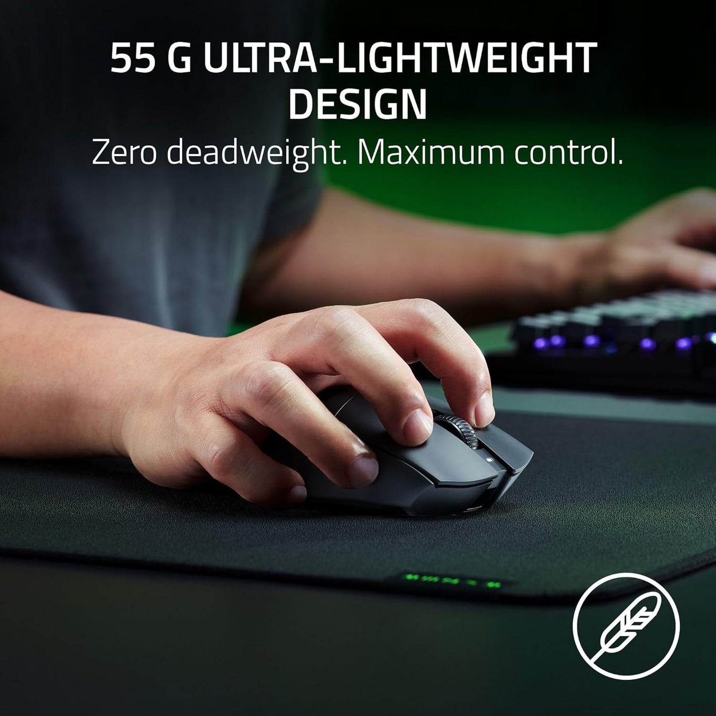 Razer DeathAdder V3 HyperSpeed Ratón ergonómico inalámbrico, con 26 K dpi