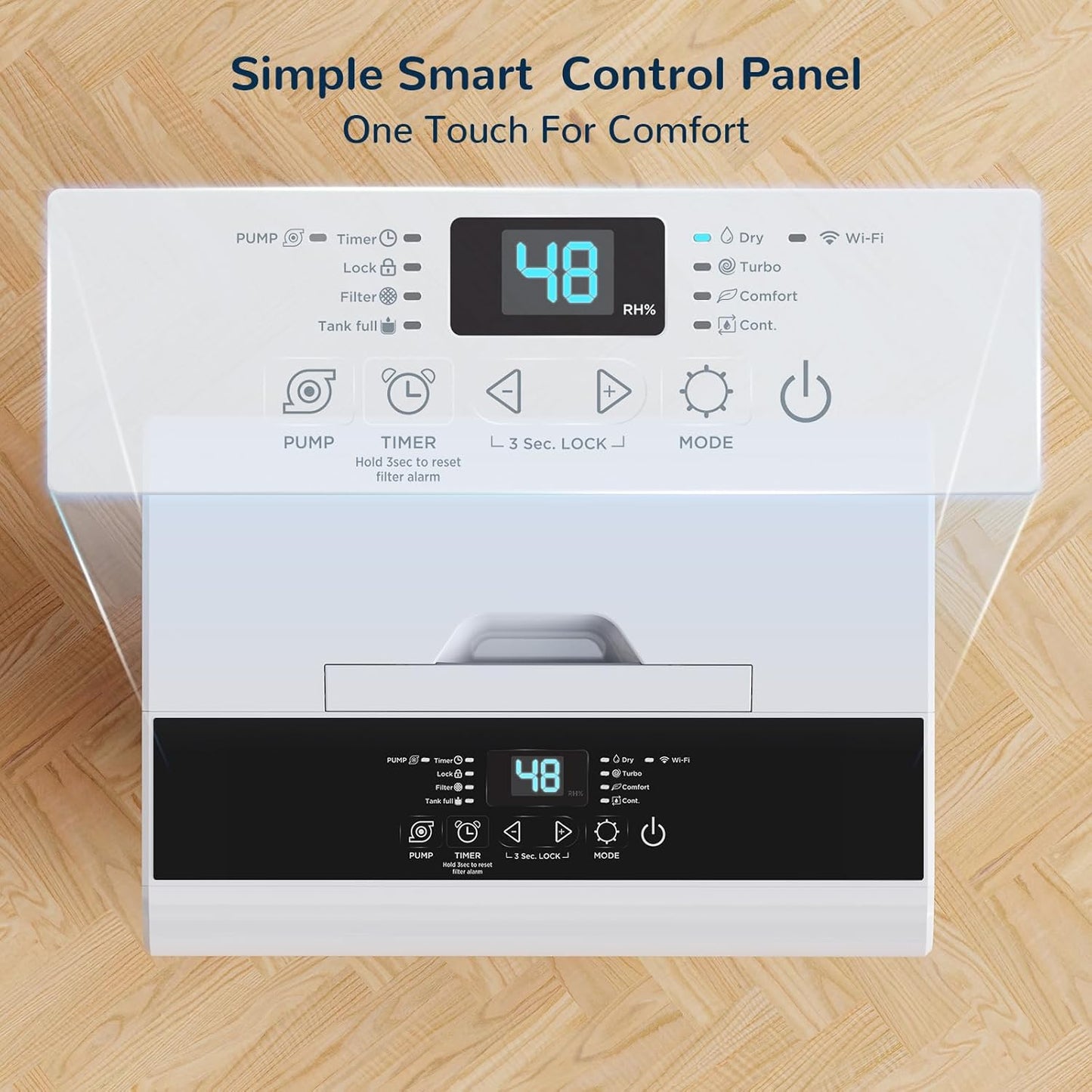 Deshumidificador, 4500 pies cuadrados, manguera drenaje,(USADO).