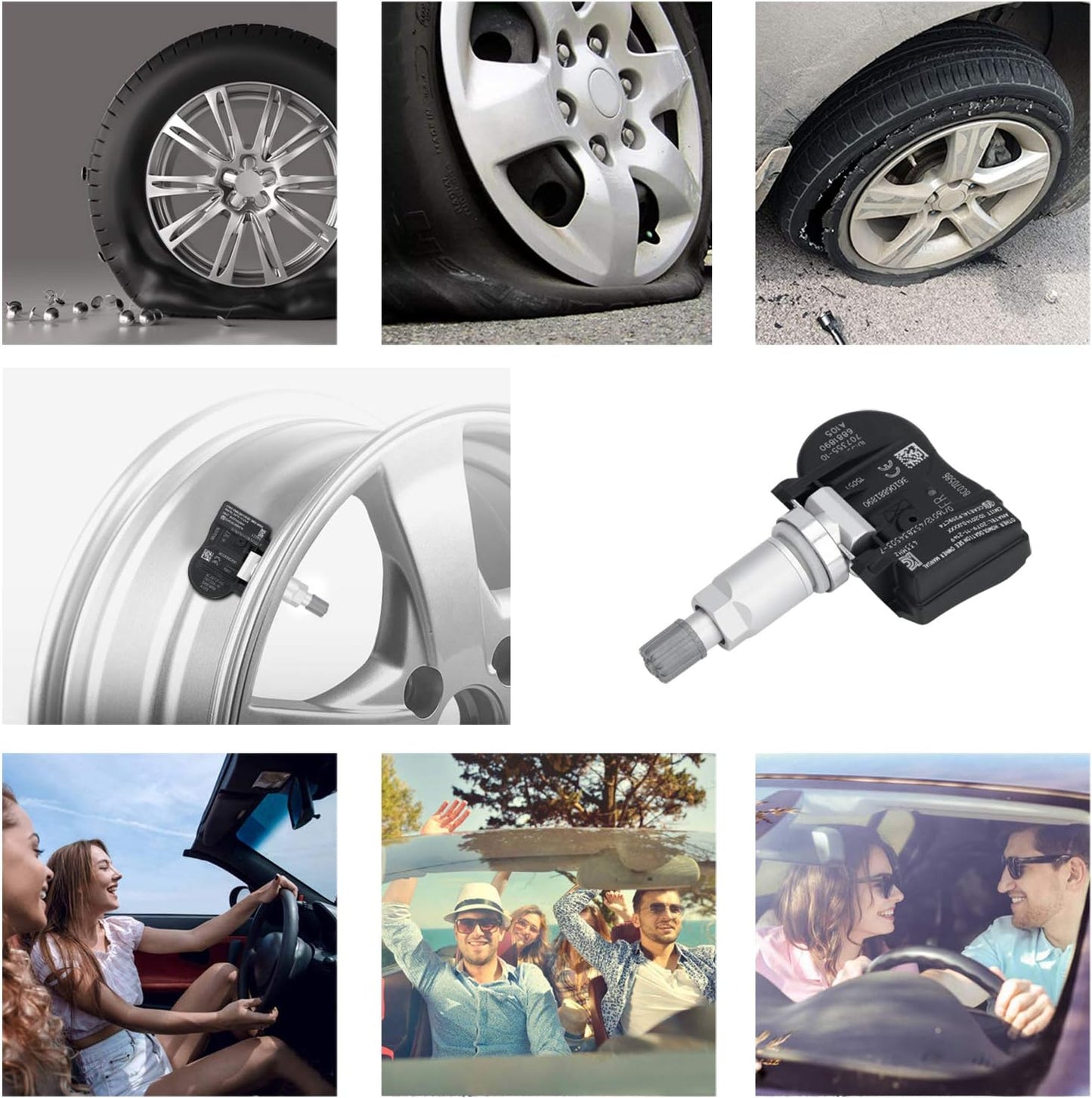 Sistema de monitoreo de presión de neumáticos, Seineca.