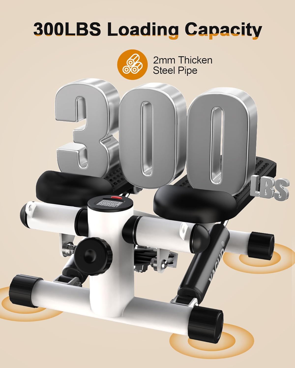 Steppers mini escalonera portátil,de entrenamiento  300 libras de capacidad de peso