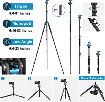 Tripode JOILCAN 81 Pulg Para Camara DSLR Canon Nikon