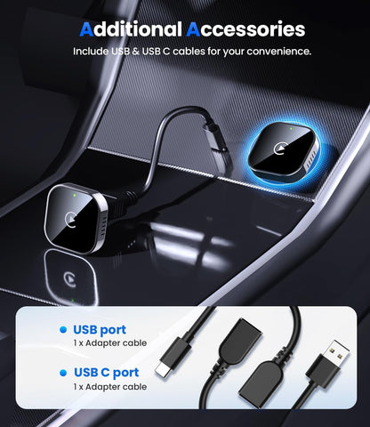 Adaptador inalámbrico Teeran CarPlay 2025 para Iphone