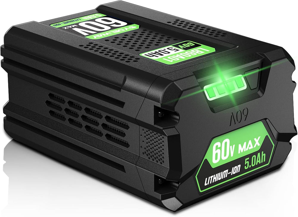 Batería de repuesto de 5.0Ah para Greenworks de 60 V, LB60A03-LB60A02-LB60A00.