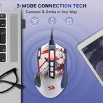 Mouse Gamer Redragon M612AK Pro RGB 8000 DPI Inalámbrico
