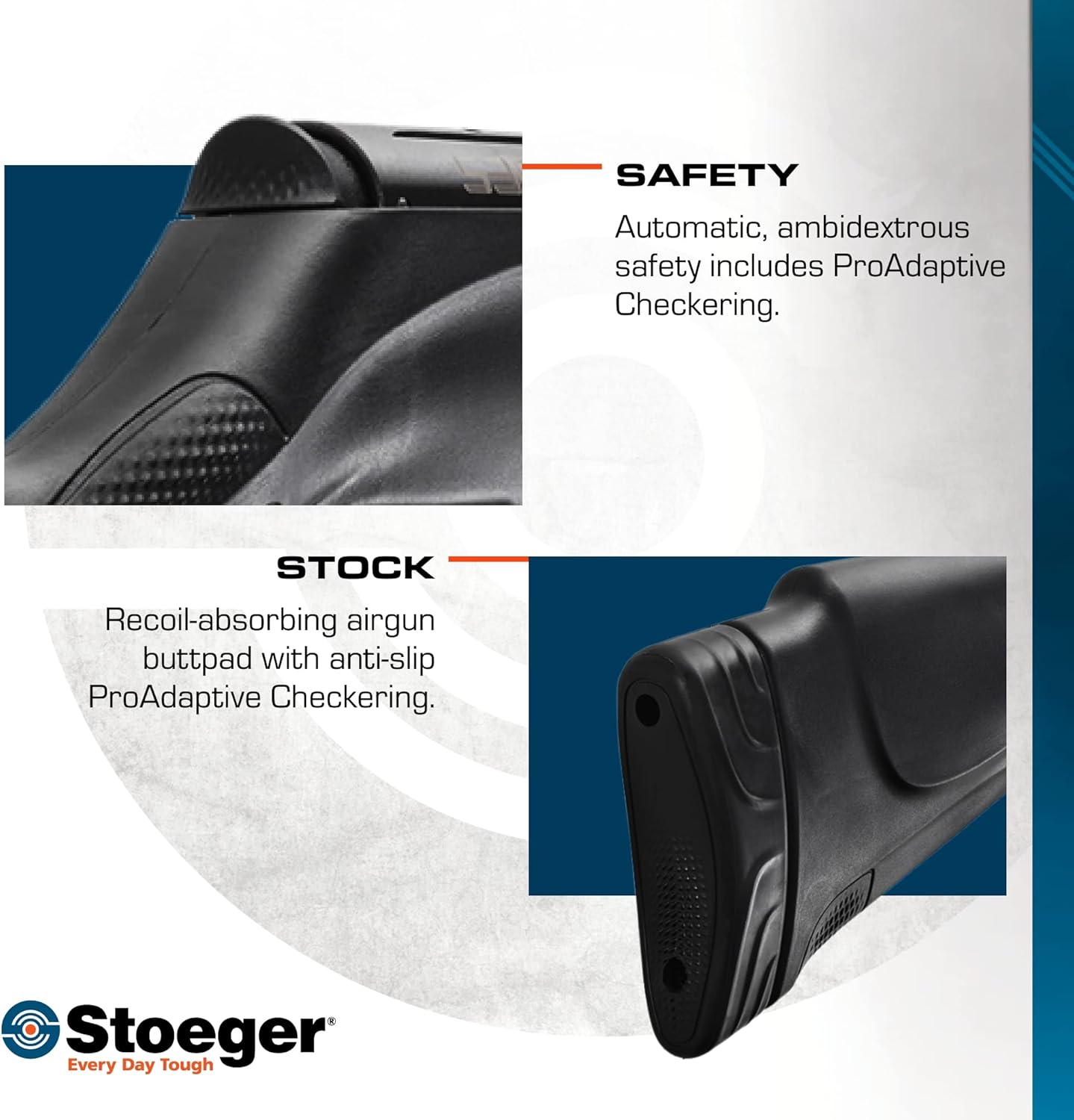 Stoeger Rifle de aire comprimido, calibre .177, tiro deportivo.