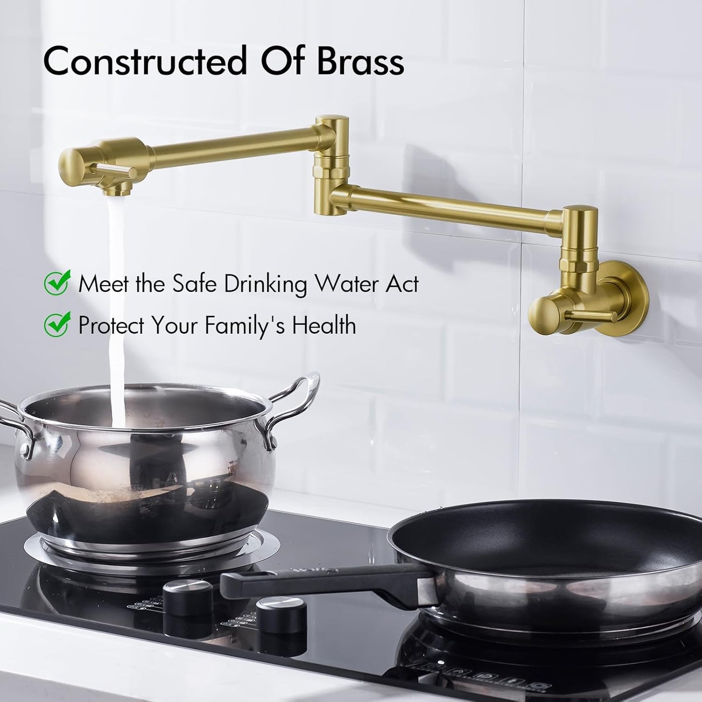 Llave de relleno tradicional de un solo agujero montado en la pared, BAGNOLUX