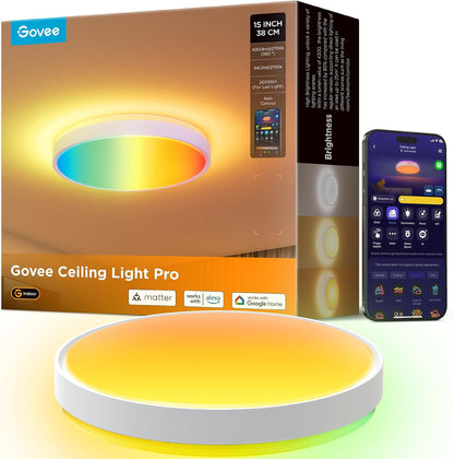 Lámpara Techo Inteligente 15" Govee RGBIC (CAJA ABIERTA)