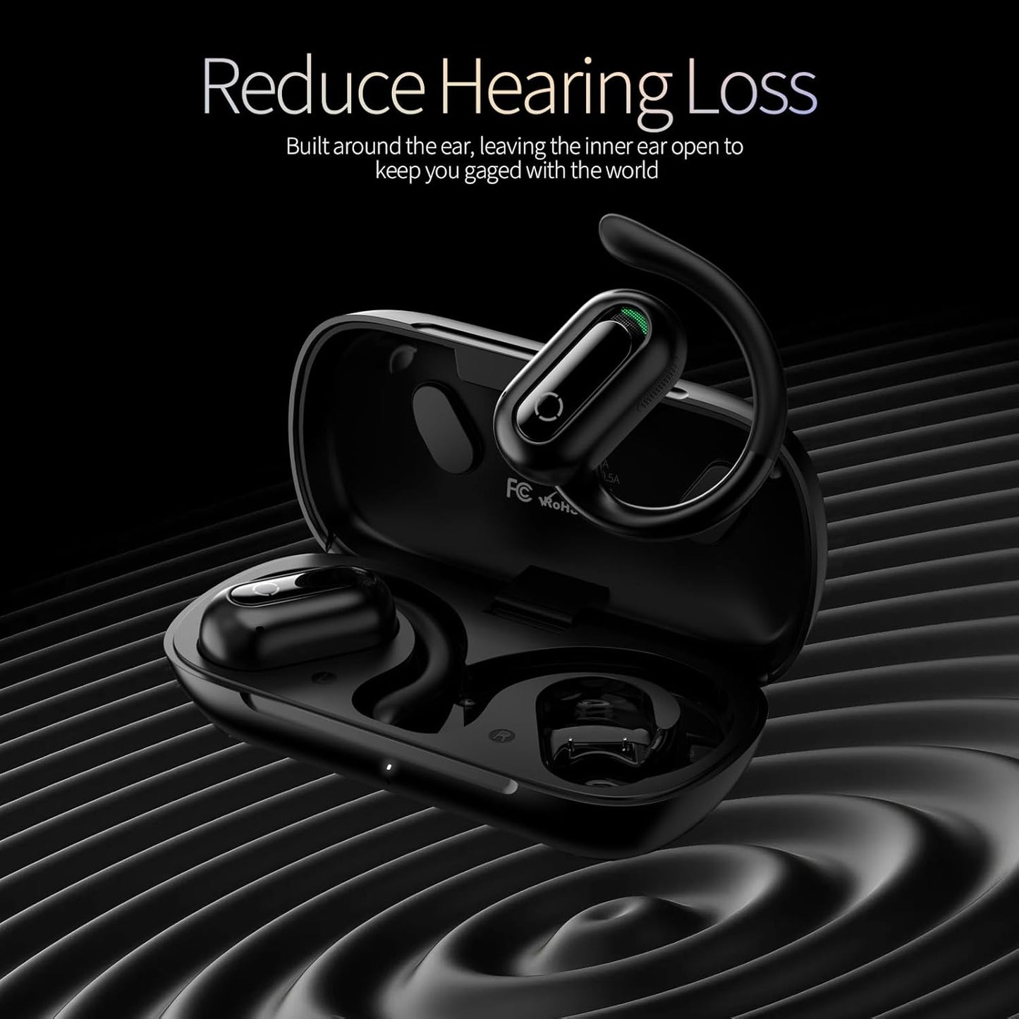 Auriculares inalámbricos Bluetooth 5.3 de oído abierto.(USADOS)