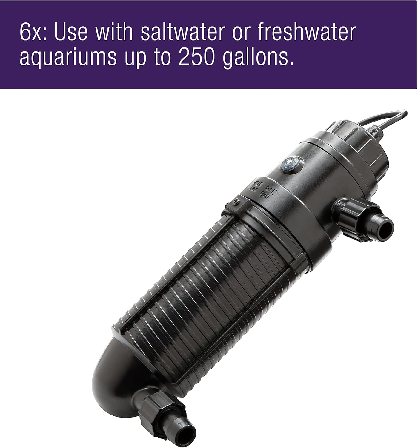 Esterilizador UV Coralife, Turbo Twist 6X de 18W, Acuarios +250Gal.