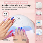 Kit de esmaltes de uñas en gel Mefa de 56 piezas