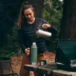 Thermo Stanley, clasico de 1.1 QT, tapa de taza, acero inoxidable (USADO)