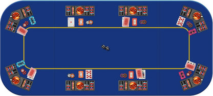 Sobremesa para Texas Poker Card de 8 jugadores, con portavasos.