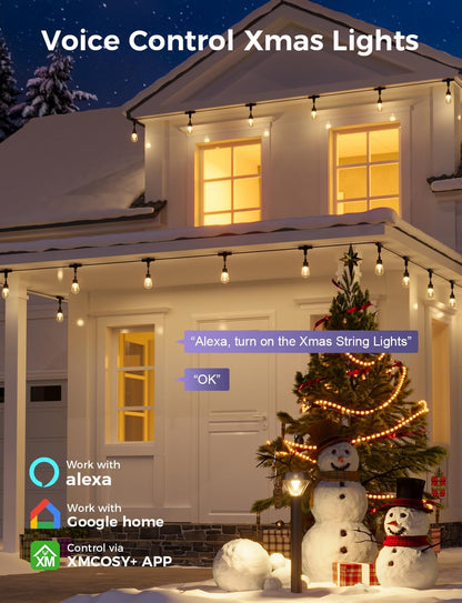 Guirnalda de luces inteligentes para exteriores, XMCOSY+ 123FT.
