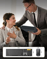 ProtoArc Teclado y mouse Bluetooth retroiluminado para Mac, KM100-A .