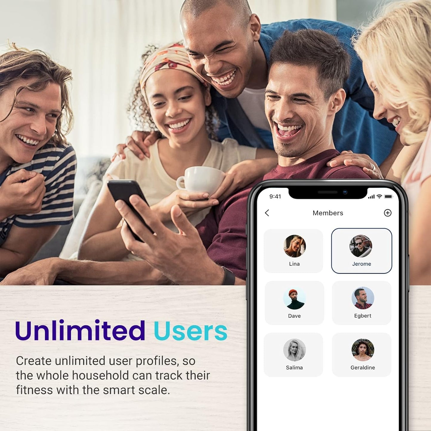 Etekcity Báscula de grasa corporal recargable inteligente