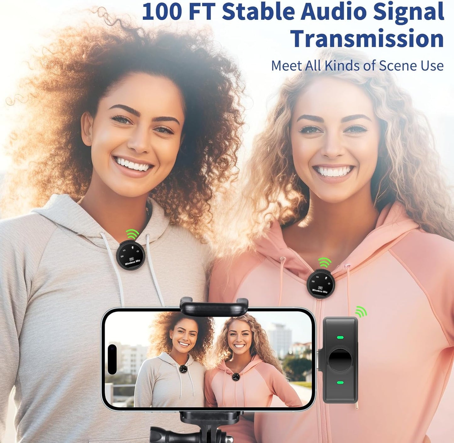 Micrófono de solapa inalámbrico J6 Plug & Play para iOS.