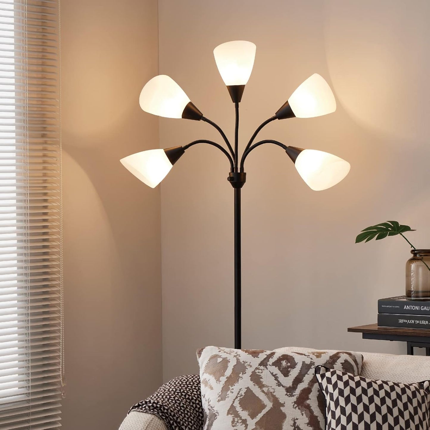 Honoding Medusa - Lámparas De Pie Con 5 Cabezales