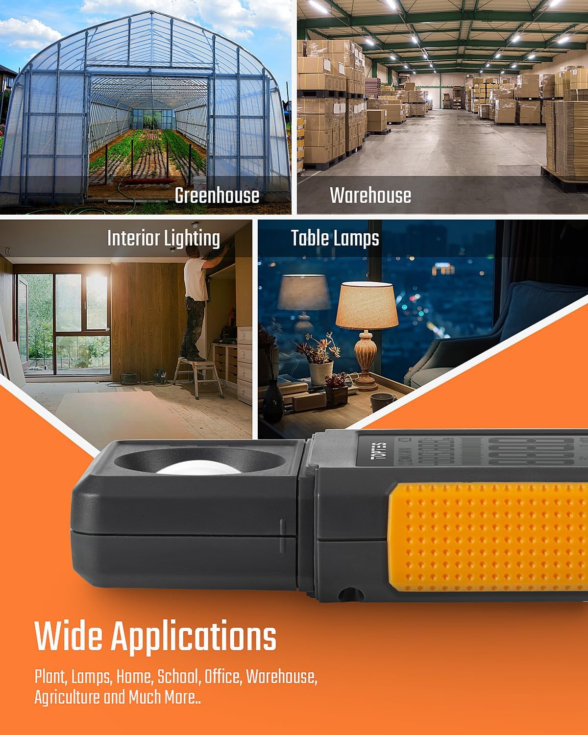 TopTes TS-710 Medidor de luz, medidor de velas lux/pie.