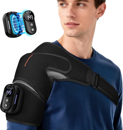 Almohadilla Térmica para Hombro con Masaje y Control
