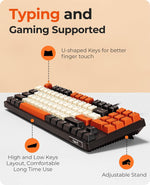 havit Teclado mecánico con cable y teclado compacto.