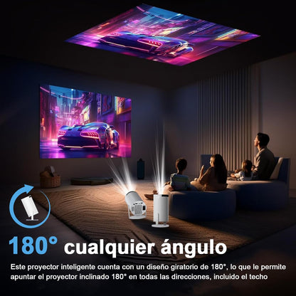 Mini Proyector Portatil con Android, Bluetooth, HDMI, USB, Wifi.