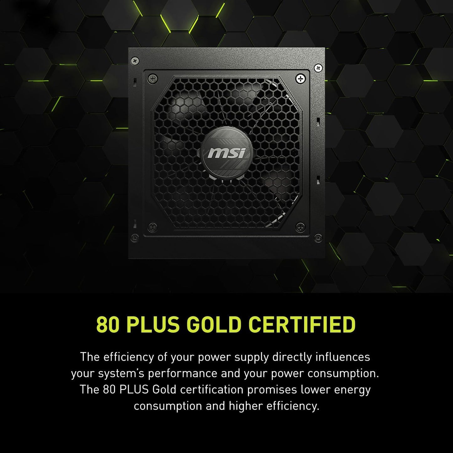 MSI Fuente de alimentación para Juegos mag A850GL PCIE 5 y ATX 3.0