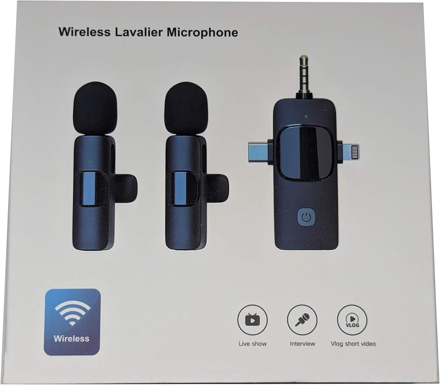 Milestock - 2 micrófonos inalámbricos 3 en 1.(USADOS)