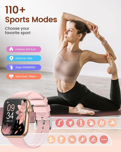 Reloj inteligente fitness HD con 3 correas monitor de presión, etc (USADO)