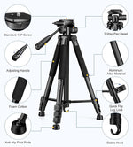 Tripode JOILCAN 67 Pulg Para Camara Y Celular Aluminio