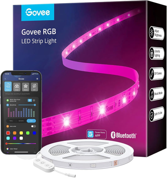 Govee - Tira de luces LED de 100 pies Bluetooth