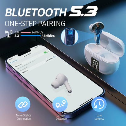 Carego - Auriculares inalámbricos Bluetooth.