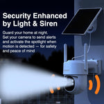 Cámara Seguridad Solar Inalámbrica 2K Exterior Wifi