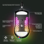 Mouse para Juegos Steelseries Aerox 3, TrueMove 8K y Ultraligero