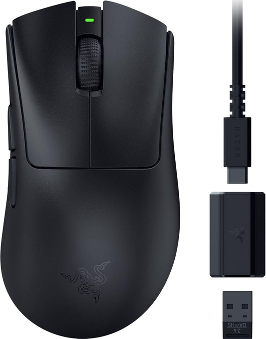 Razer DeathAdder V3 HyperSpeed Ratón ergonómico inalámbrico, con 26 K dpi