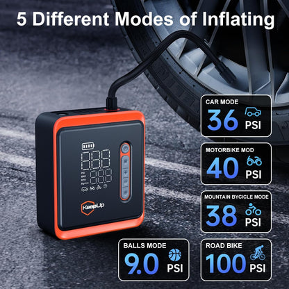 Compresor Aire Portátil KeepUp 150 PSI Inalámbrico 10000mAh