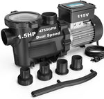 Bomba de Piscina Vidapool SPD150-LV, Dual sobre el suelo (DETALLE)