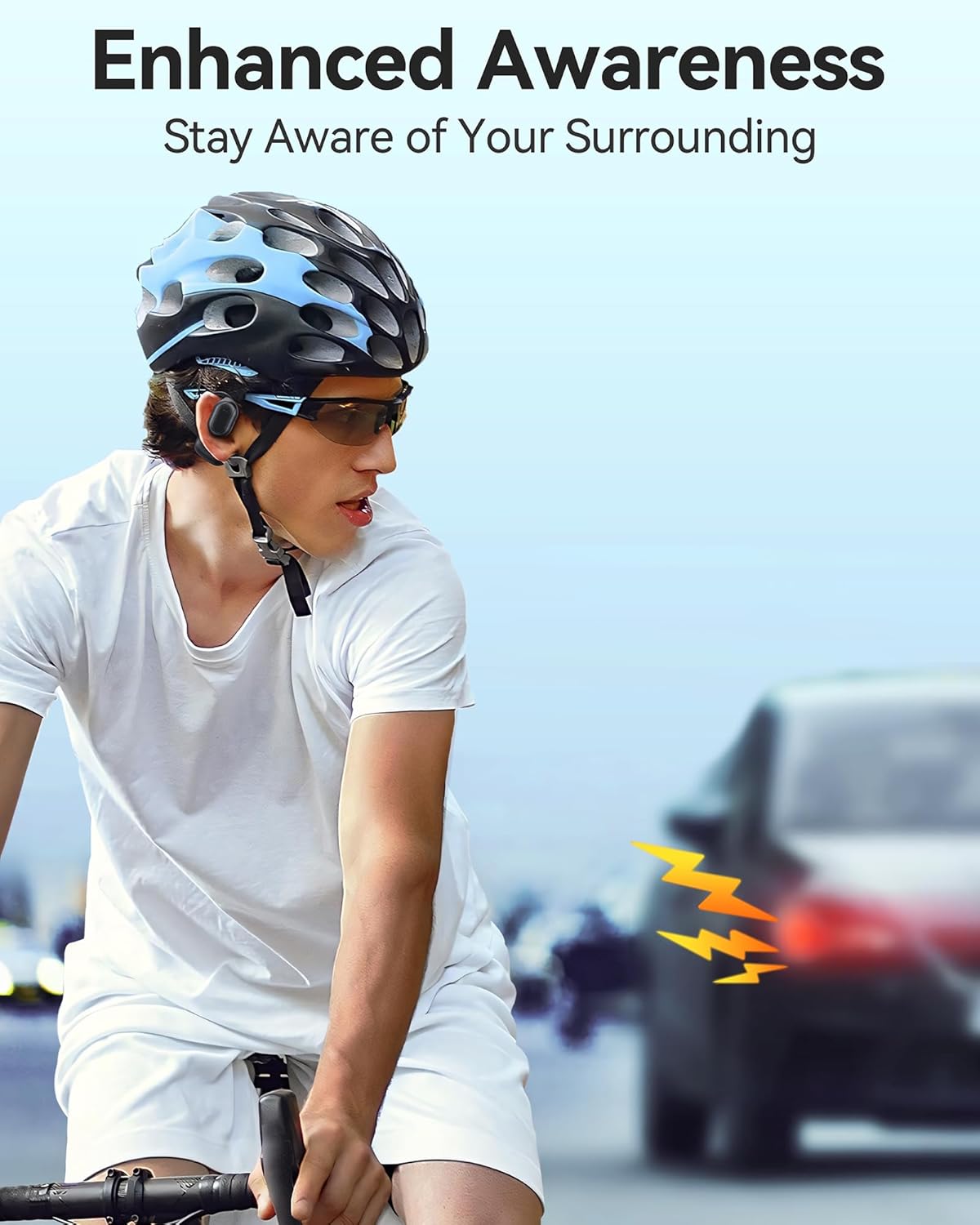 Auriculares Bluetooth 5.3, diseño abierto de gancho, (USADO).