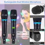 Sistema de micrófonos Kithouse S-9 inalámbricos recargables