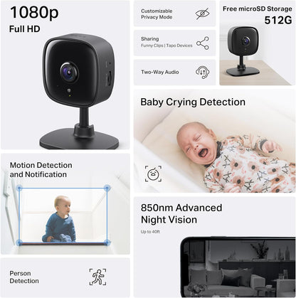 Cámaras de Seguridad con cable, TP-LINK C101, Kit de 4, Visión Noct.