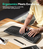 Nulea RT07B - Teclado Ergonómico Inalámbrico.(USADO)