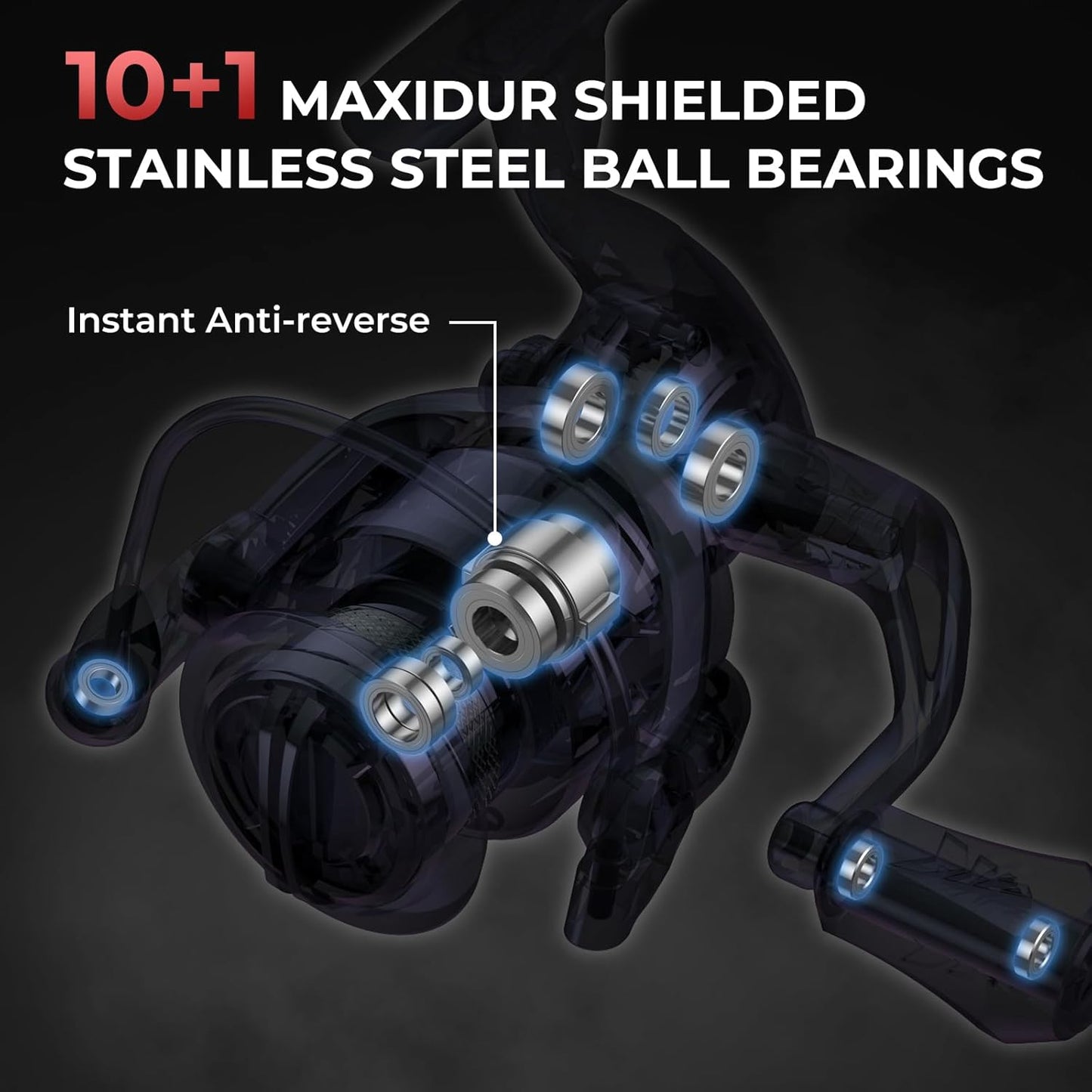 KastKing Sharky III carrete de pesca giratorio Ambidextro