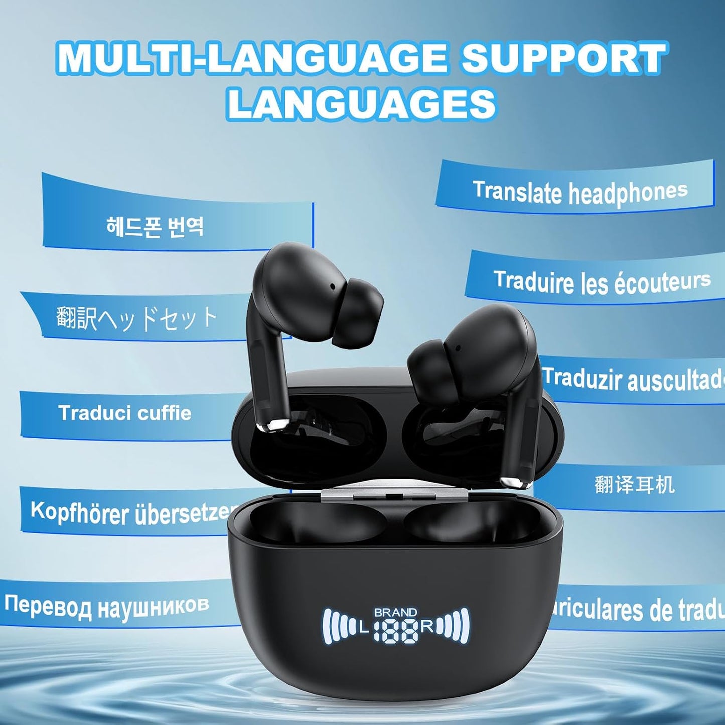 Audífonos traductores de idiomas en tiempo real, A8, (USADO).