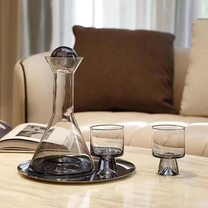 Juego de vasos y jarra de agua para mesita de noche GBESTWOOW