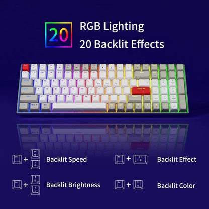 Teclado Newmen GM1000 Mecánico Inalámbrico BT