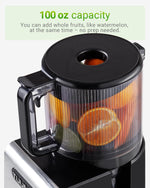 Máquina extractora de jugo Tuumiist TM-780SJ de prensado en frío, 6.5"