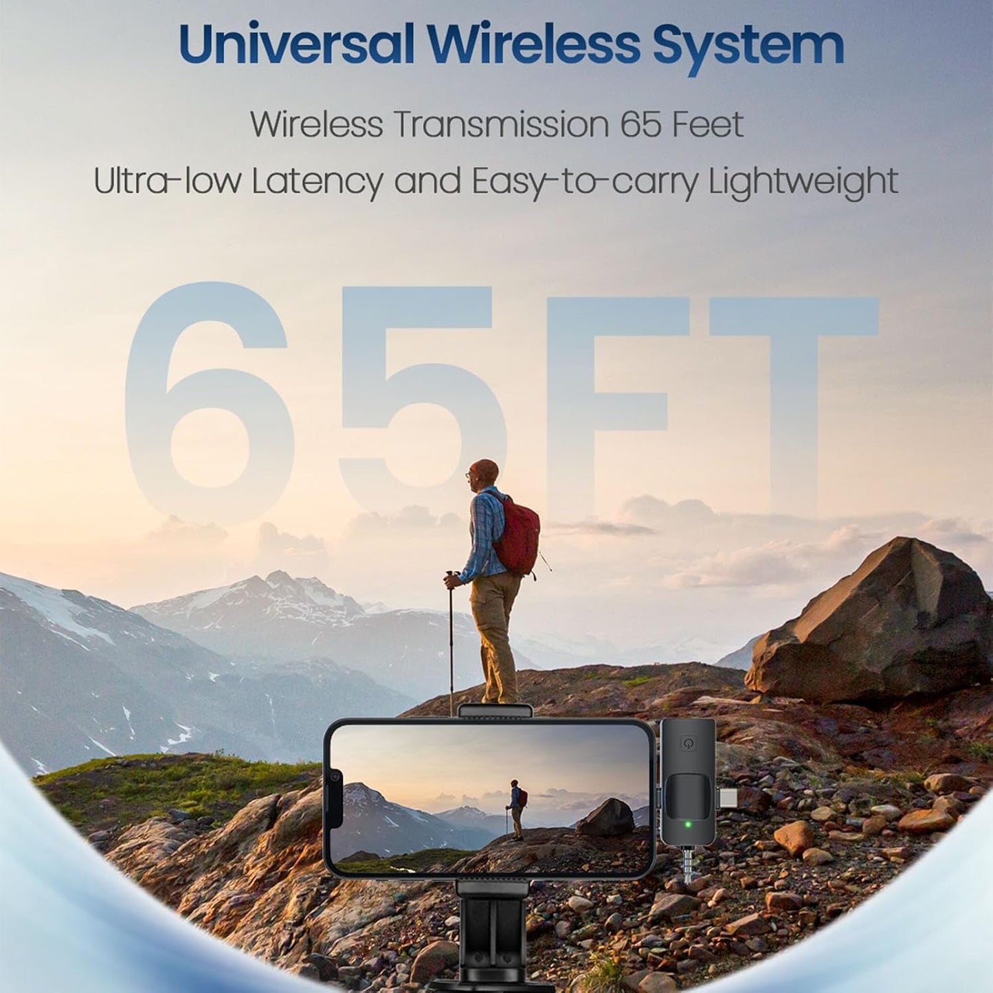 Mini micrófono inalámbrico EVXVE 4 en 1 (Usado)