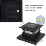 Kit de 8 luces solares para exteriores, luz de llama parpadeante.