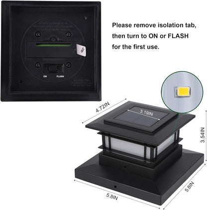 Kit de 8 luces solares para exteriores, luz de llama parpadeante.