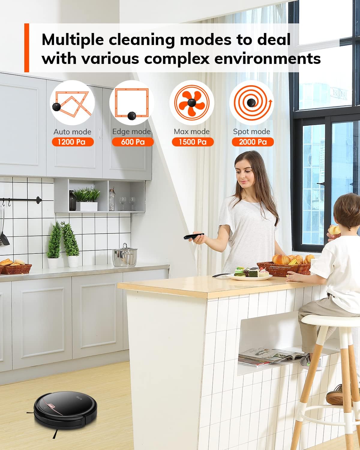 ILIFE A4s MAX Robot Aspirador, 2000Pa Succión Fuerte USADO